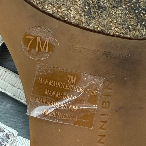 Gianni Bini Sandals Ankle Strap Women's Size 7 Silver & Brown - Picture 7 of 7